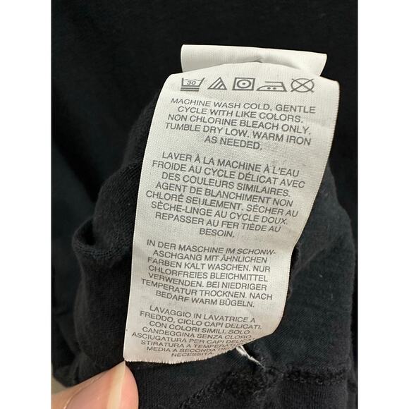 J. Crew Vintage Cotton Scoop Neckline T-Shirt XS Black EUC - Picture 6 of 6